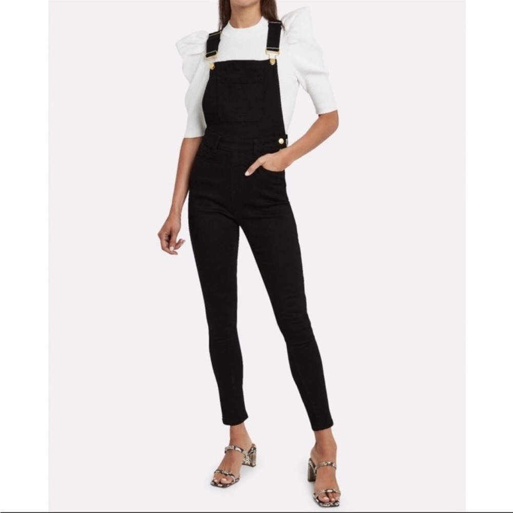 We Wore What Black High Rise Skinny Jeans Denim Overall- Size XS New Without Tag